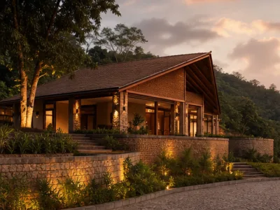 Amber Grove Safari Resort — Exterior (fictional demo image)