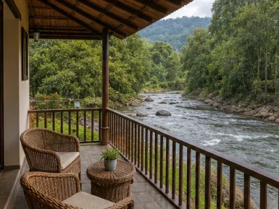 Fern River Cottage — Outdoor view (fictional demo image)