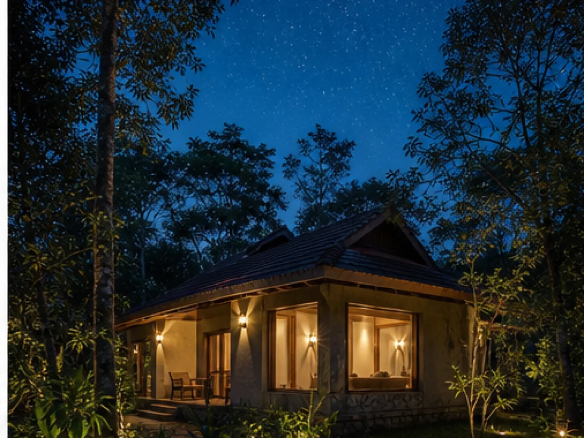 Starlit Grove Couples Retreat — Exterior (fictional demo image)