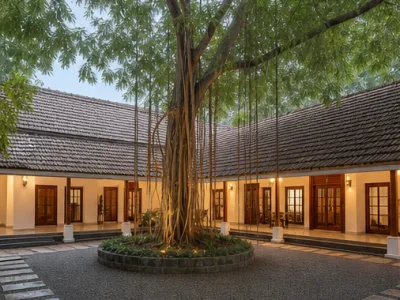 Banyan Courtyard Group Stay — Exterior (fictional demo image)